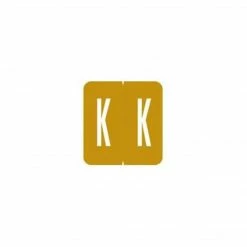 Medical Arts Press® GBS® Compatible 1900 Series Alpha Pack Labels; "K"