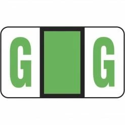 Medical Arts Press® POS® Systems Compatible 3300 Series Alpha Sheet Labels; "G"