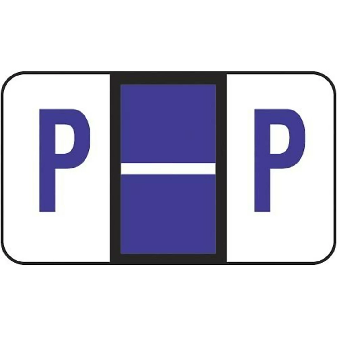 Medical Arts Press® Jeter® Compatible 5100 Series Alpha Roll Labels, "P"