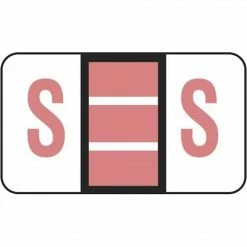 Medical Arts Press® Jeter® Compatible 5100 Series Alpha Sheet Labels; "S"