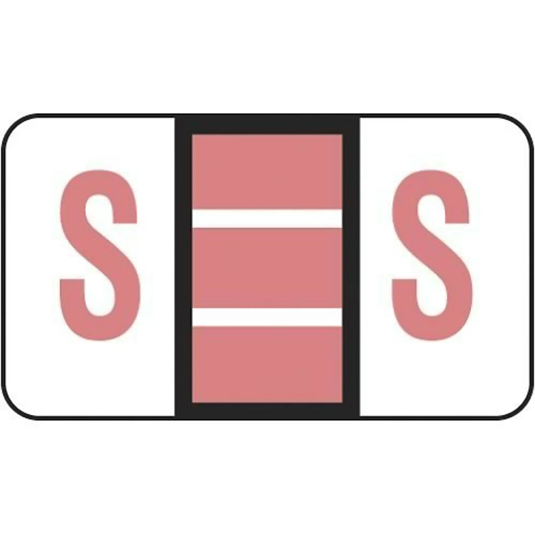 Medical Arts Press® Jeter® Compatible 5100 Series Alpha Sheet Labels; "S"