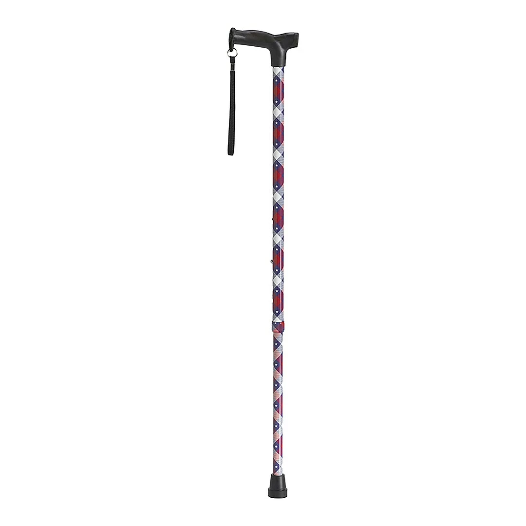 Drive Medical Comfort Grip T Handle Cane, Patriotic (RTL10336PA)