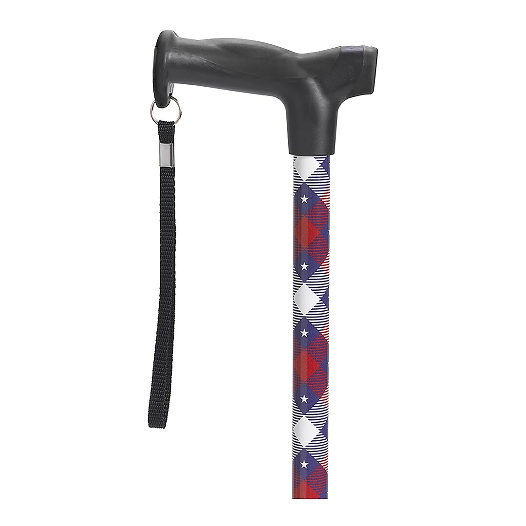 Drive Medical Comfort Grip T Handle Cane, Patriotic (RTL10336PA) - Image 2