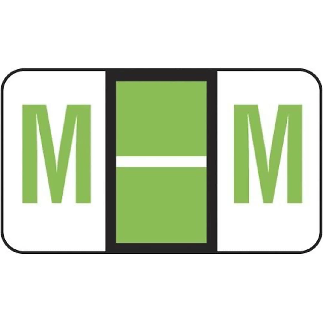 Medical Arts Press® Jeter® Compatible 5100 Series Alpha Roll Labels, "M"
