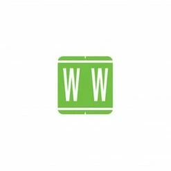 Medical Arts Press® GBS® Compatible 1900 Series Alpha Roll Labels; "W"