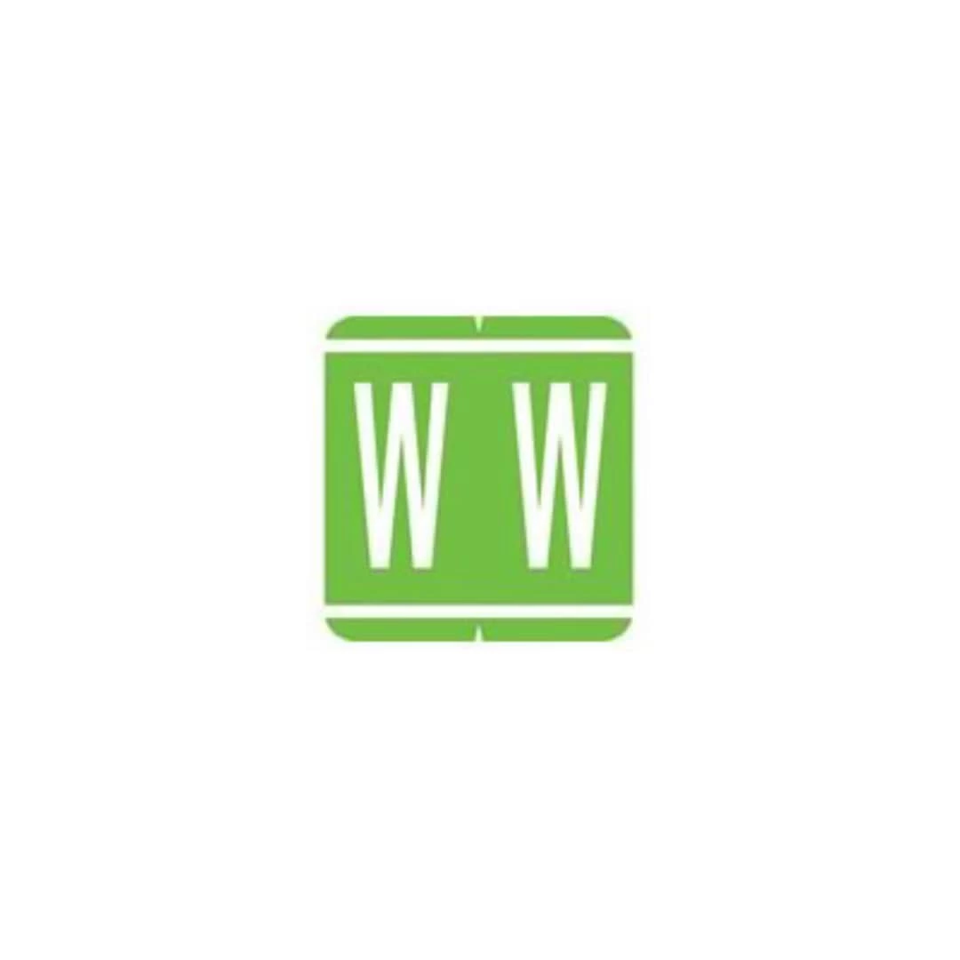 Medical Arts Press® GBS® Compatible 1900 Series Alpha Roll Labels; "W"