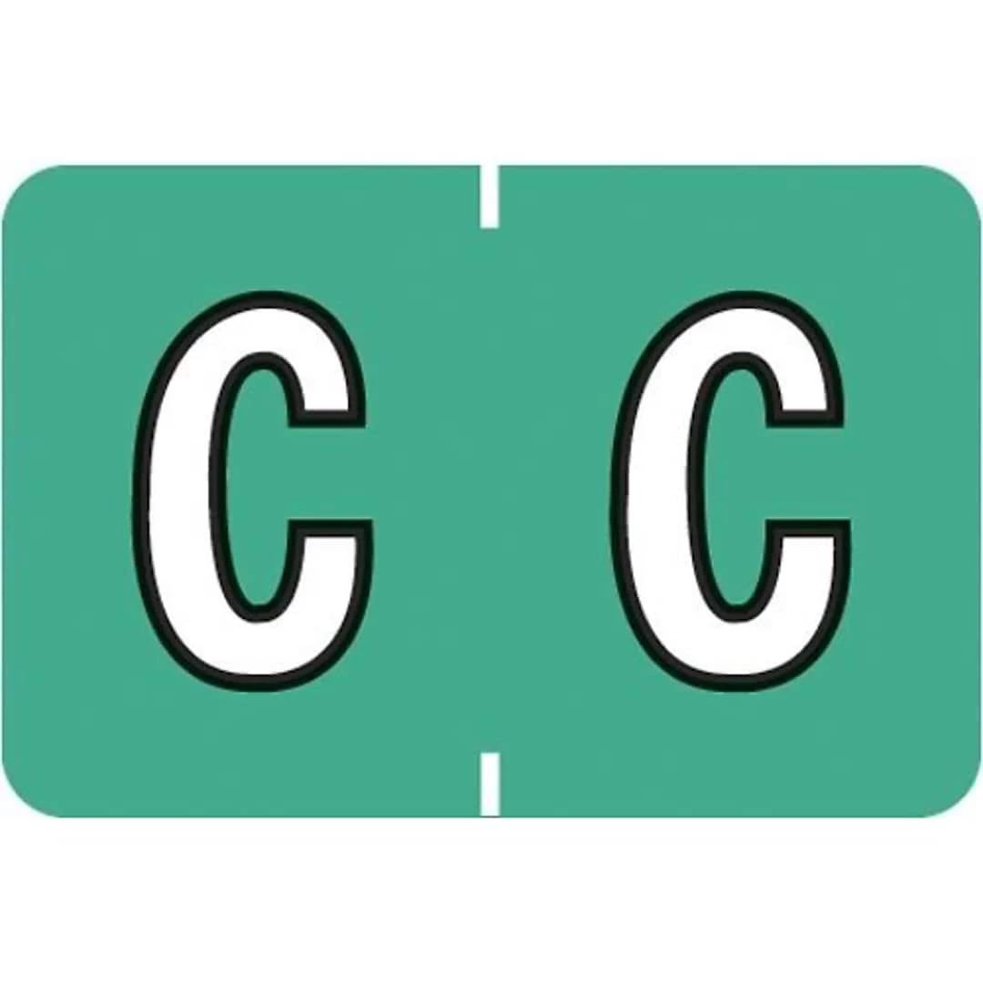 Medical Arts Press® Colwell Jewel Tone® Compatible Alpha Binder Sheet Labels; "C"