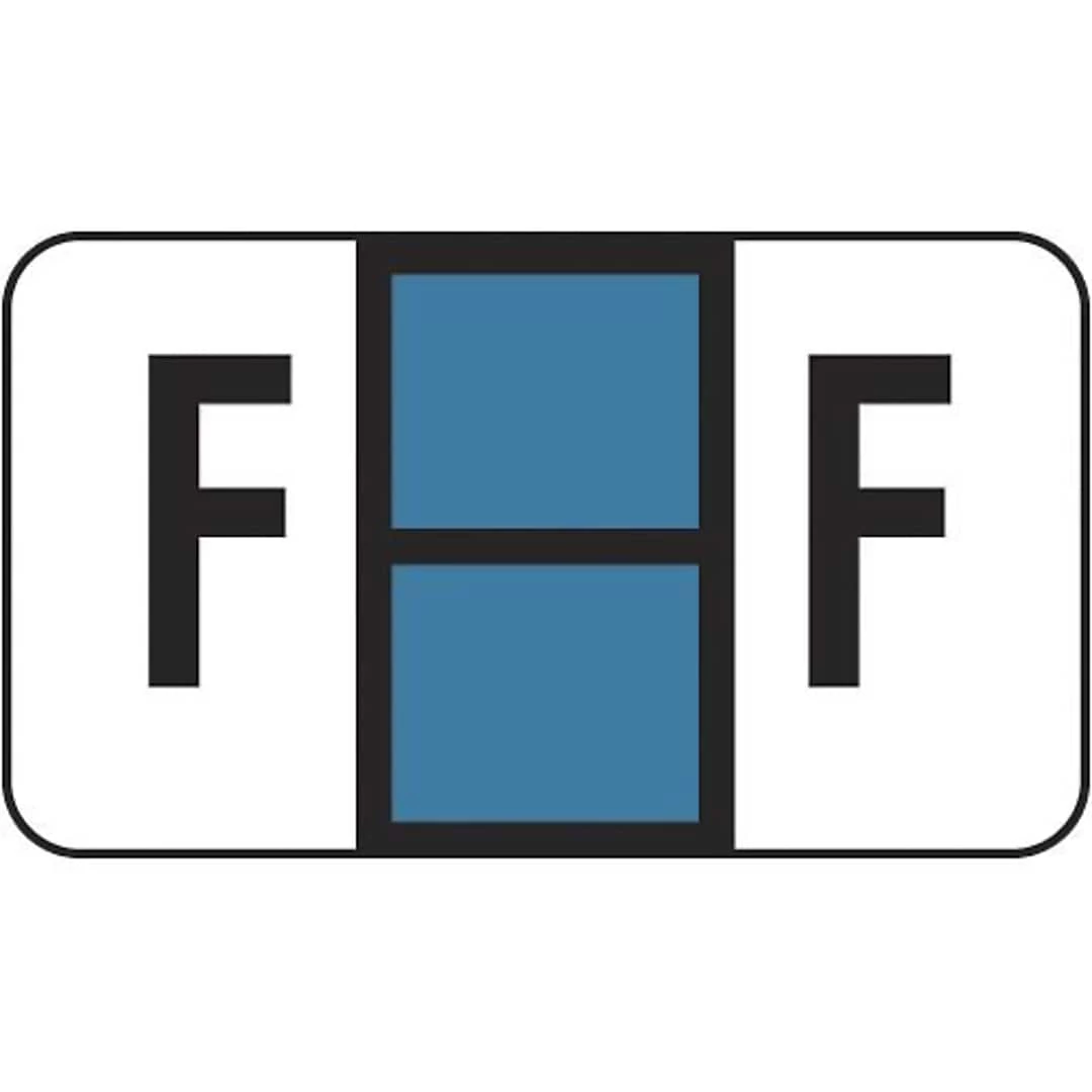 Medical Arts Press® Jeter® Compatible 5100 Series Alpha Roll Labels, "F"