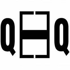 Medical Arts Press MAP™ Jeter® Compatible Alpha 3-Ring Style Labels; "Q"