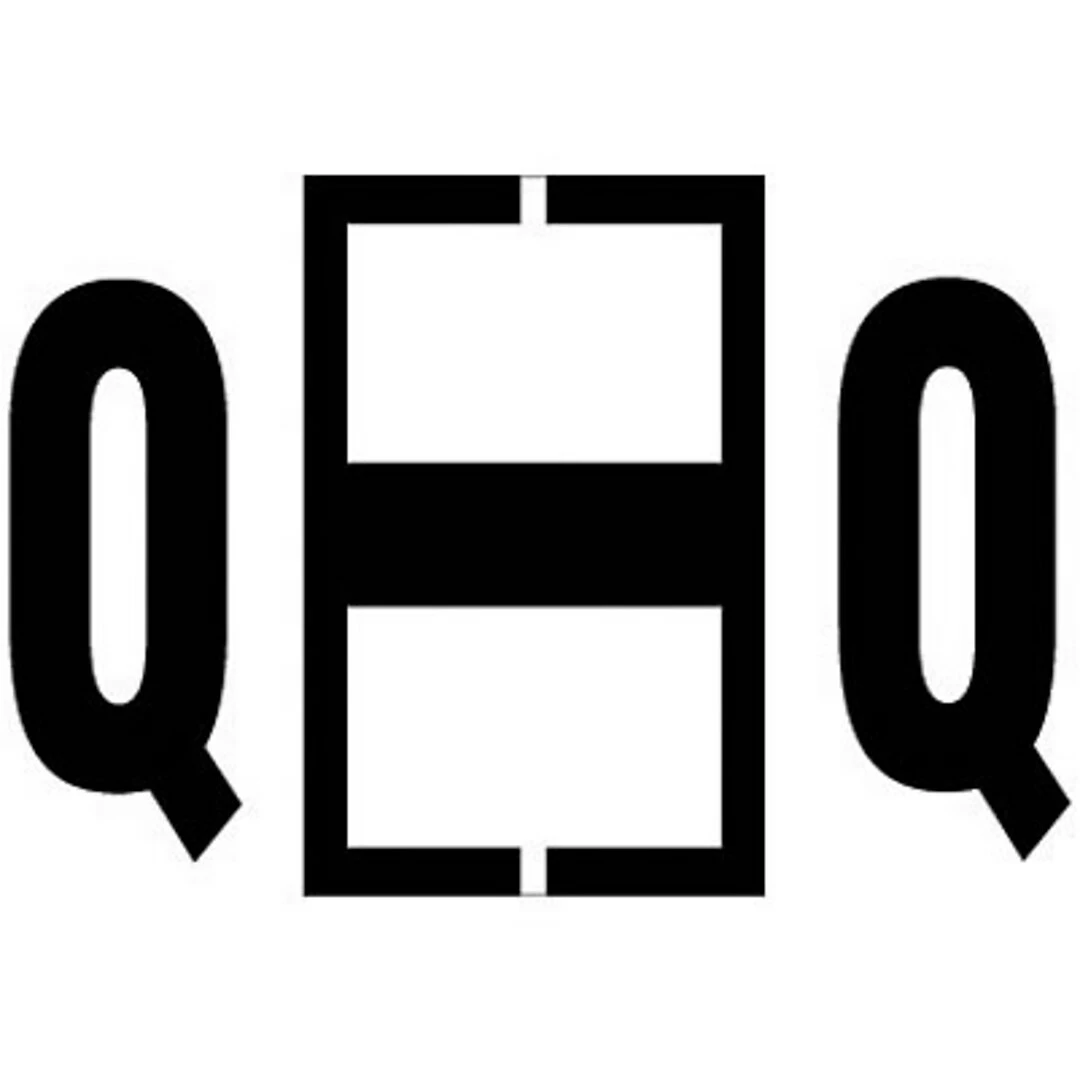Medical Arts Press MAP™ Jeter® Compatible Alpha 3-Ring Style Labels; "Q"