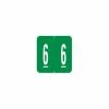 Medical Arts Press® GBS® Compatible 1900 Series Numeric Roll Labels; "6"