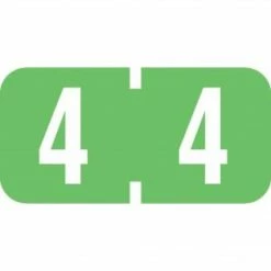 Medical Arts Press® TAB® Products Compatible Numeric Mini Label Sheets, "4"