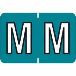 Medical Arts Press® Colwell Jewel Tone® Compatible Alpha Binder Sheet Labels; "M"