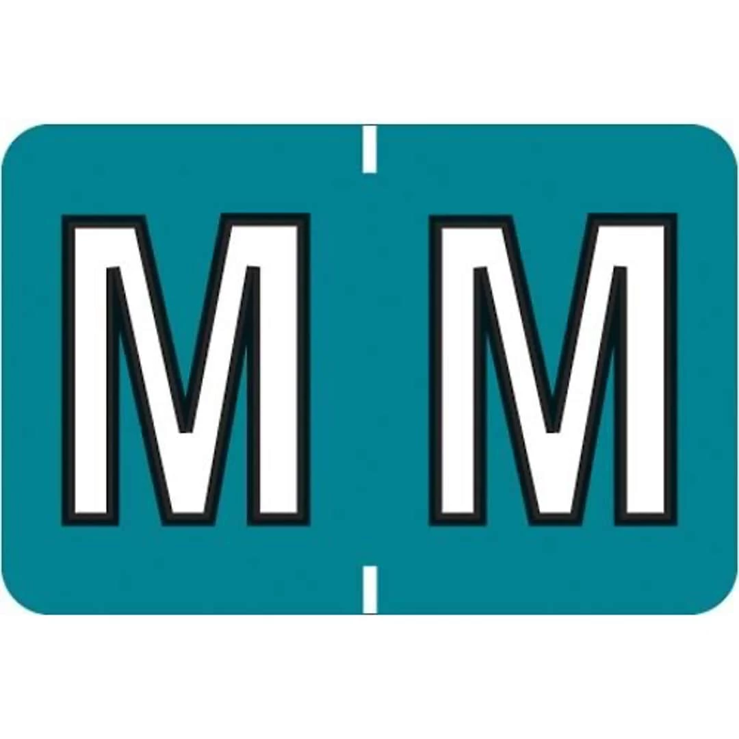 Medical Arts Press® Colwell Jewel Tone® Compatible Alpha Binder Sheet Labels; "M"