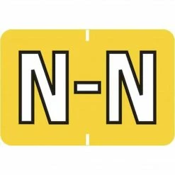Medical Arts Press® Colwell Jewel Tone® Compatible Alpha Binder Sheet Labels; "N"