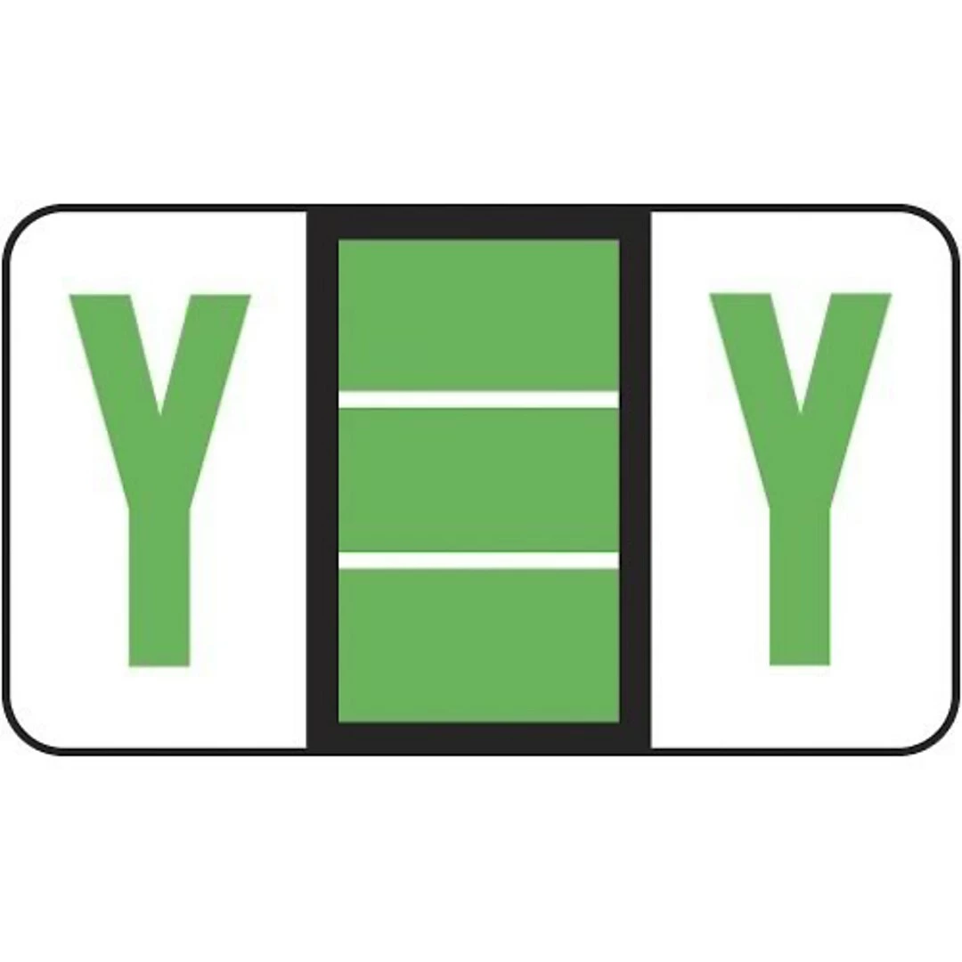 Medical Arts Press® POS® Systems Compatible 3300 Series Alpha Sheet Labels; "Y"