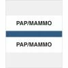 Medical Arts Press® Standard Preprinted Chart Divider Tabs; Pap/Mammo, Dark Blue