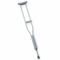Medline Standard Aluminum Crutches, Adult, 8/Pack