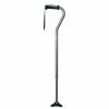 Drive Medical Hugo QuadPod Offset Cane With Ultra Stable Cane Tip, Smoke (731-858)