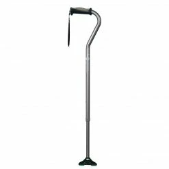 Drive Medical Hugo QuadPod Offset Cane With Ultra Stable Cane Tip, Smoke (731-858)