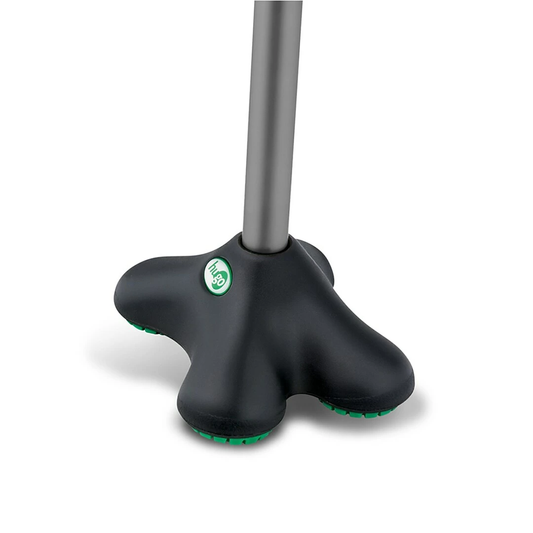 Drive Medical Hugo QuadPod Offset Cane With Ultra Stable Cane Tip, Smoke (731-858) - Image 2