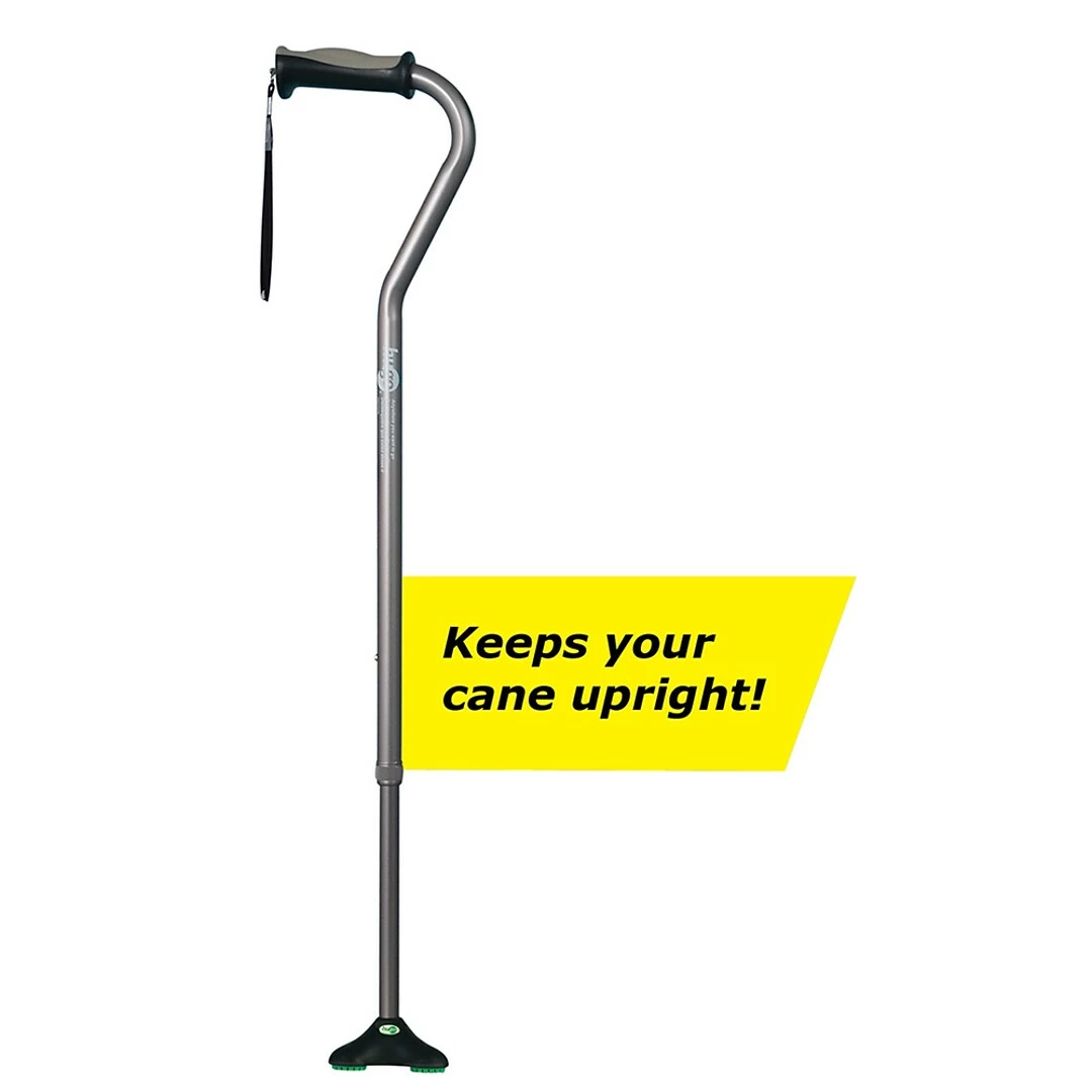 Drive Medical Hugo QuadPod Offset Cane With Ultra Stable Cane Tip, Smoke (731-858) - Image 4