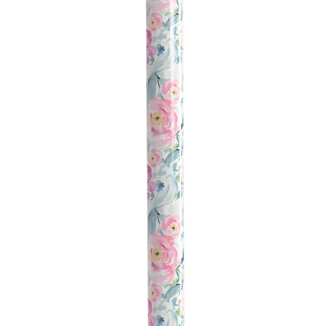 Drive Medical Adjustable Height Offset Handle Cane With Gel Hand Grip, Floral (RTL10372FL) - Image 3