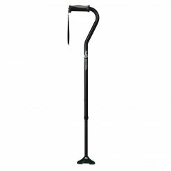 Drive Medical Hugo QuadPod Offset Cane With Ultra Stable Cane Tip, Aquamarine (731-859)