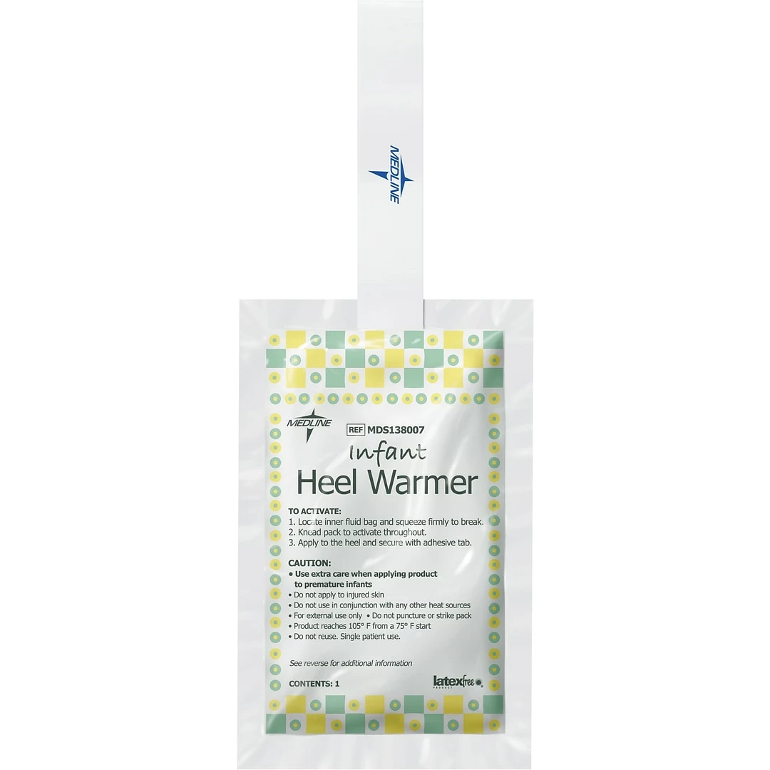 Medline Infant Heel Warmers, 5" L X 3" W, 100/Pack