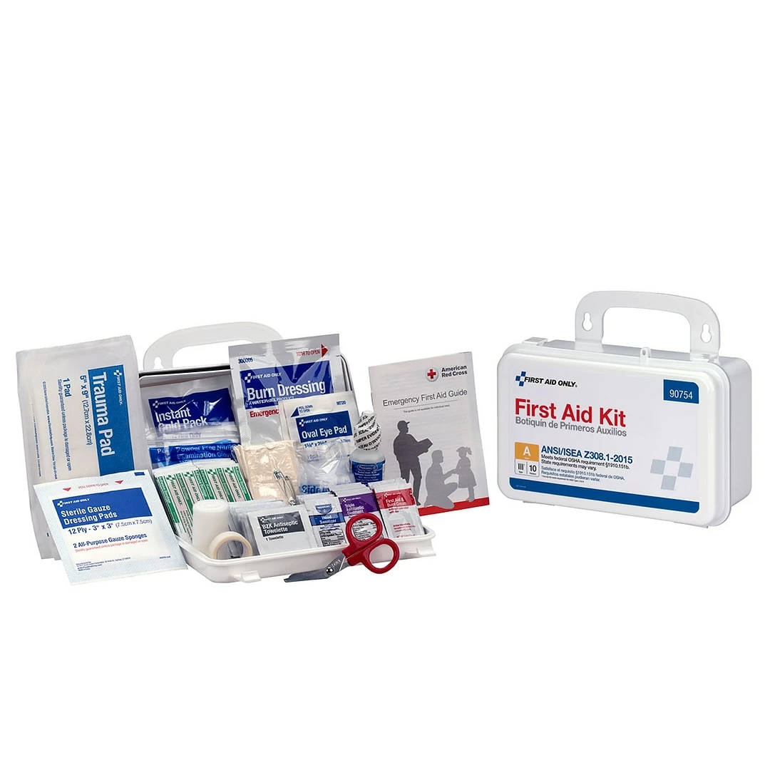 First Aid Only™ ANSI A Bulk Hard Plastic First Aid Kit For 10 People (90754)