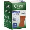 Curad® Flex-Fabric™ Adhesive Fingertip Bandages; Natural, 2"Lx1-1/2"W, 100 Bandages/Bx, 12 Bx/Case
