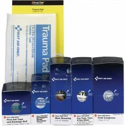 First Aid Only⢠ANSI 2015 Retro Medium General Business Metal First Aid Kit Refill For Up To 25 People (90747)