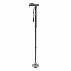 Drive Medical HurryCane HurryCane Freedom Edition Folding Cane With T Handle, Black (HCANE-BK-C2)