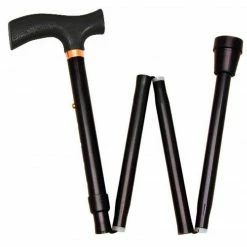 Drive Medical Heavy Duty Folding Cane Lightweight Adjustable With T Handle (RTL10304HD)