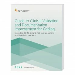Optum 360 Optum360 2022 Guide To Clinical Validation, Documentation And Coding, Softbound (CDCG22)