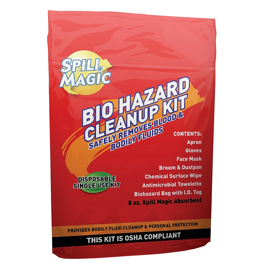 Acme United Spill Magic 8 Piece Biohazard Cleanup Kit (SM-BIOHAZARD)