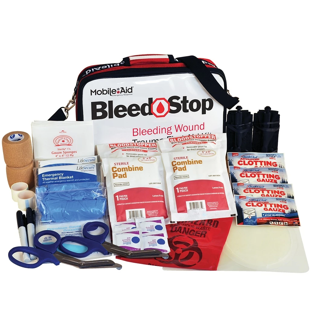 MobileAid BleedStop Double 300 Bleeding Control & Gunshot Wound First Aid Kit
