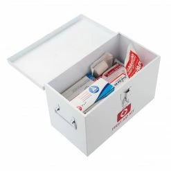 Mind Reader First Aid Storage Box, White (1AID-WHT)