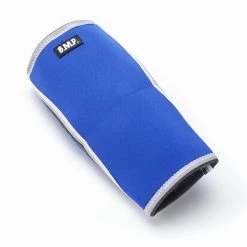 Black Mountain Products Extra Thick Warming Calf Compression Sleeve, Therapeutic Warming Sensation, Blue, Medium