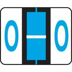 Medical Arts Press® Jeter® Compatible 5100 Series Alpha Sheet Labels; "O", Blue