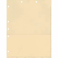 Medical Arts Press® Large Tab Chart Divider Sheets, Manila With Pocket
