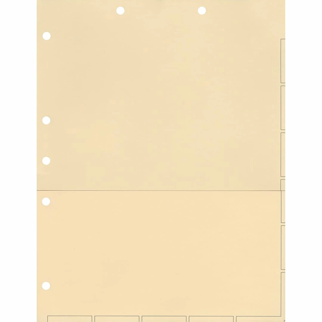 Medical Arts PressĀ® Large Tab Chart Divider Sheets, Manila With Pocket