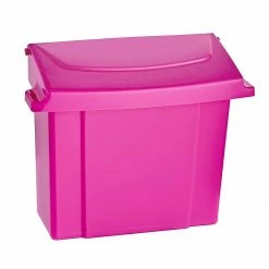 Alpine Industries Alpine Sanitary Napkins Receptacle 5 X 9 X 12 In, Hygiene Products, Tampon & Waste Disposal Container (Pink)