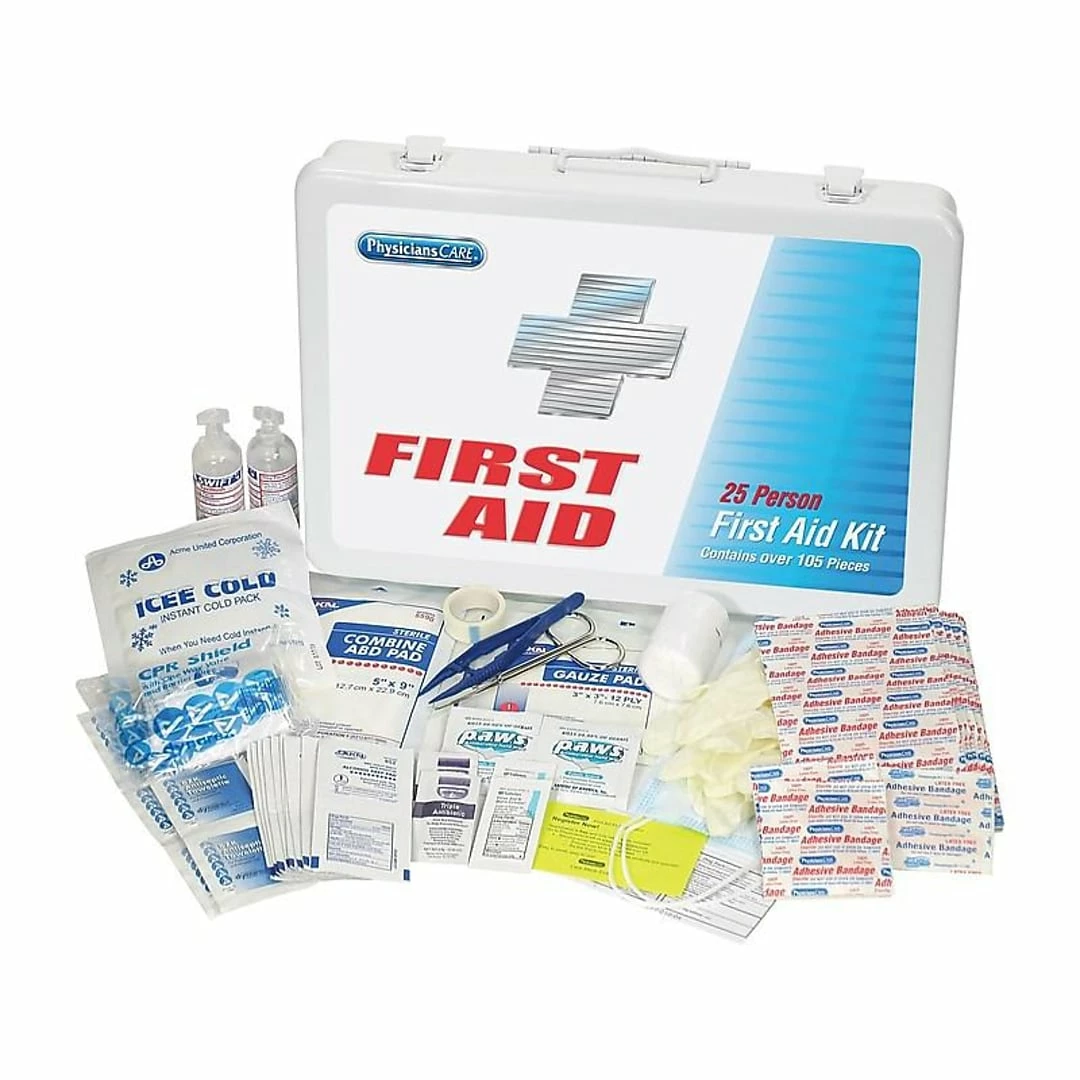 PhysiciansCare 105 Pc. First Aid Kit For 25 People (90175-001)