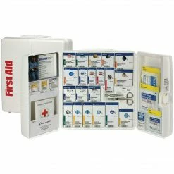 First Aid Only SmartCompliance Food Service Cabinet, ANSI Class A/ANSI 2021, 50 People, 289 Pieces, White, Kit (90659-021)