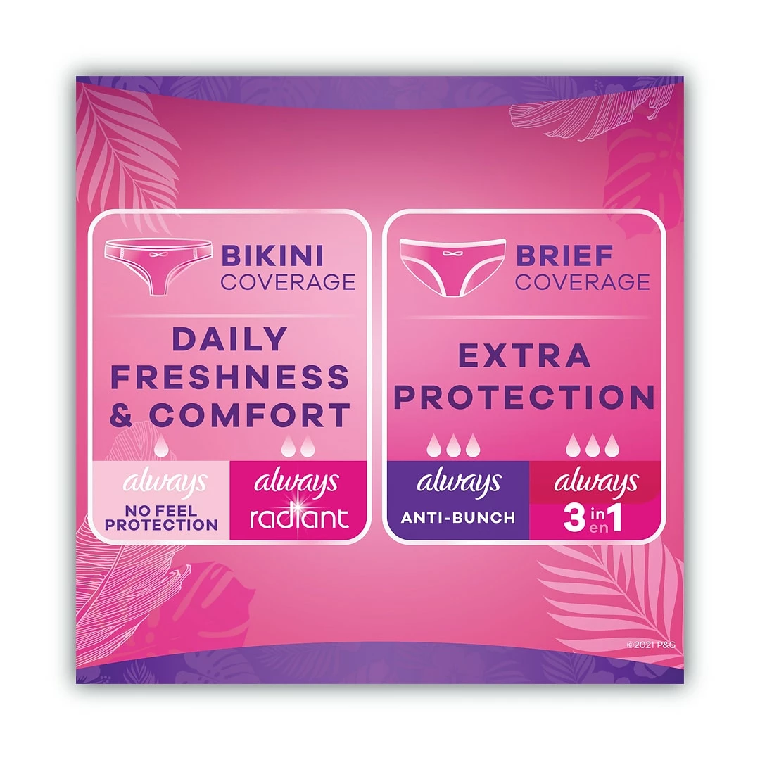 Always® Thin Daily Panty Liners, Regular, 120/Pack - Image 7