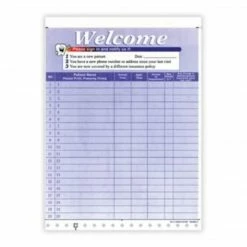 Medical Arts Press® Designer Privacy Sign-In Sheets, Dental, Happy Tooth