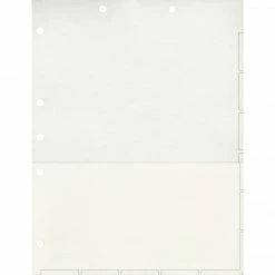 Medical Arts Press® Large Tab Chart Divider Sheets, White With Pocket