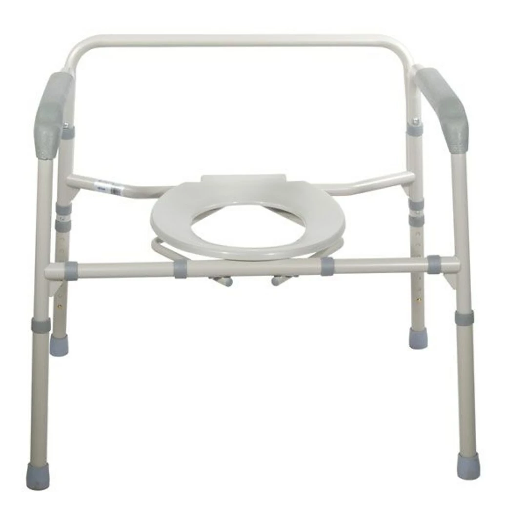 Drive Medical Heavy Duty Bariatric Folding Bedside Commode Seat - Image 3