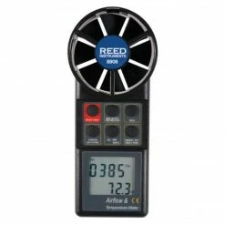 Reed Instruments REED 8906 Vane Thermo-Anemometer, CFM (Air Volume) (8906)